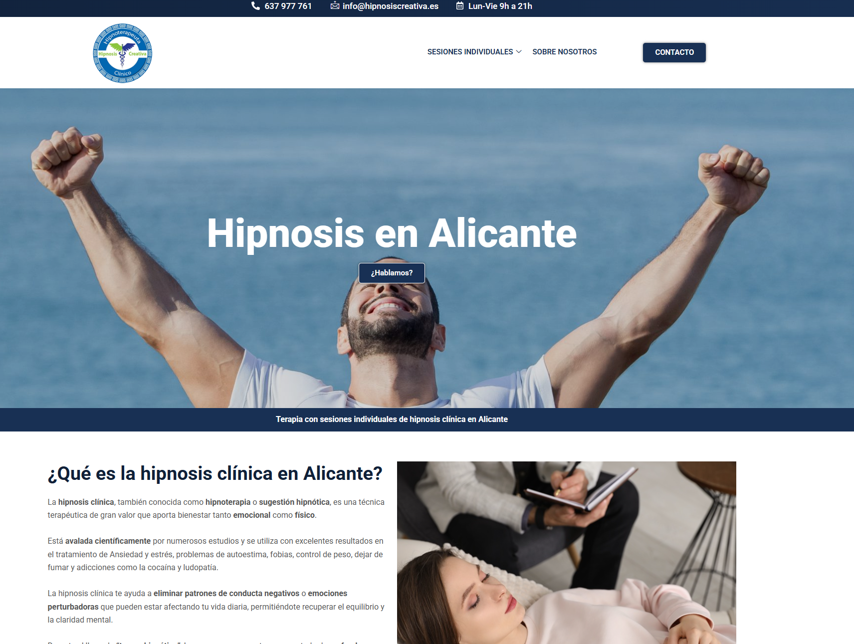 Landing page de servicios